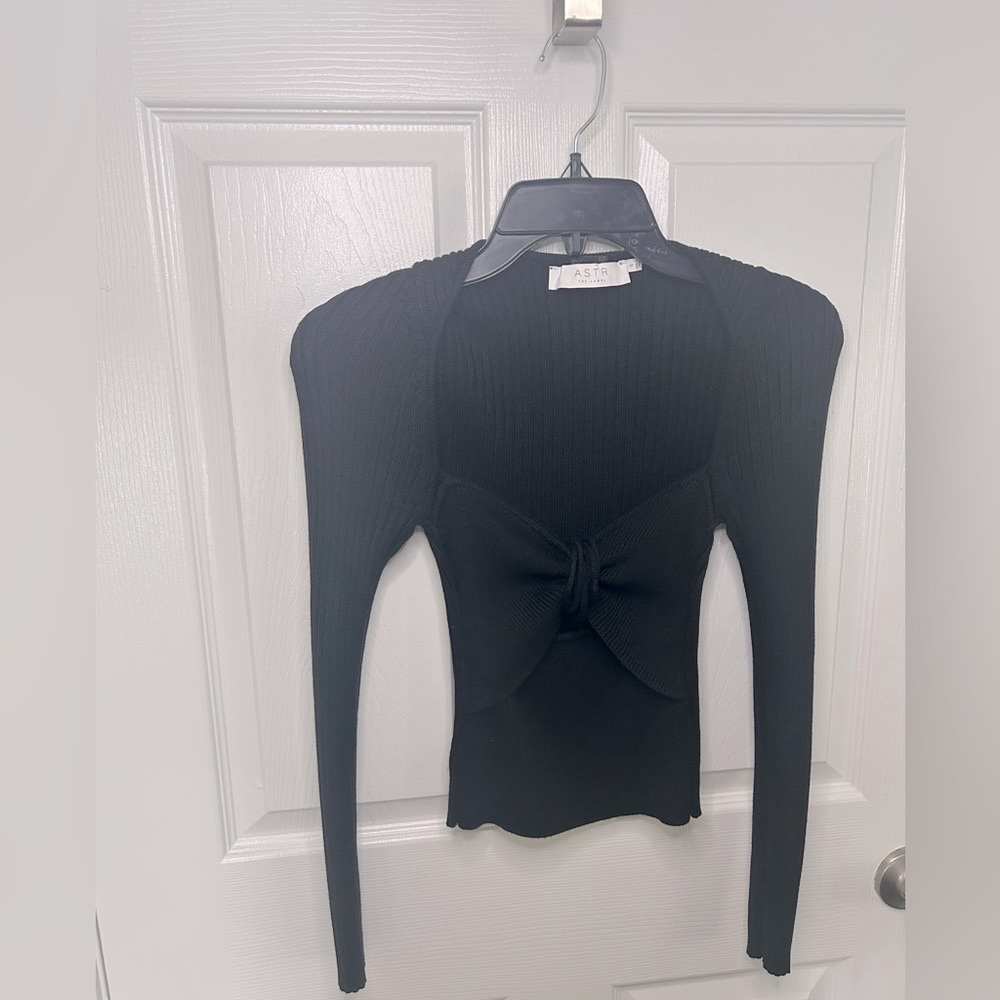 Astr black knit sweater/ Saks fifth Avenue